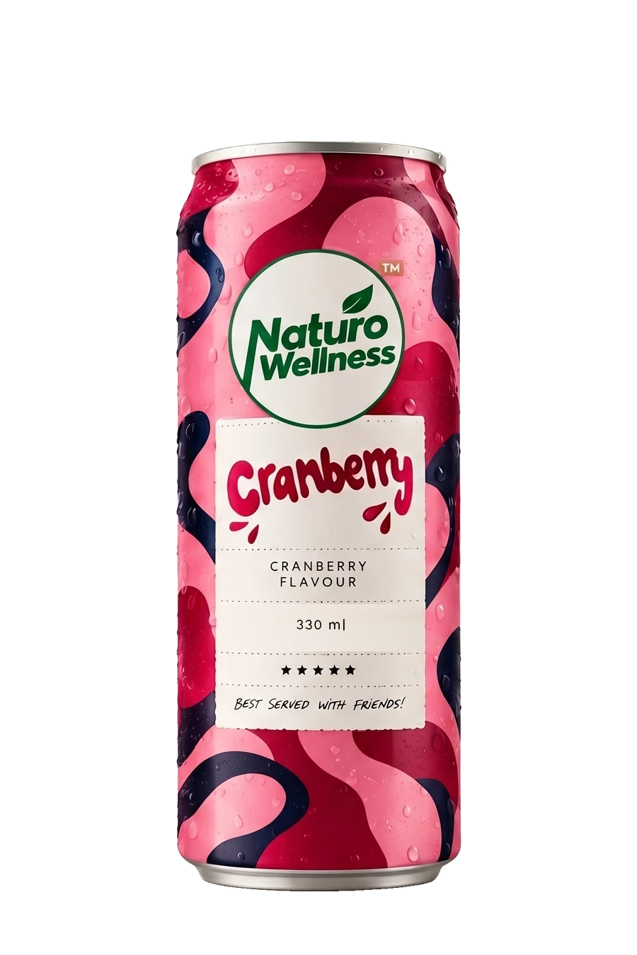 Naturo Cranberry can with its Naturo Wellness label