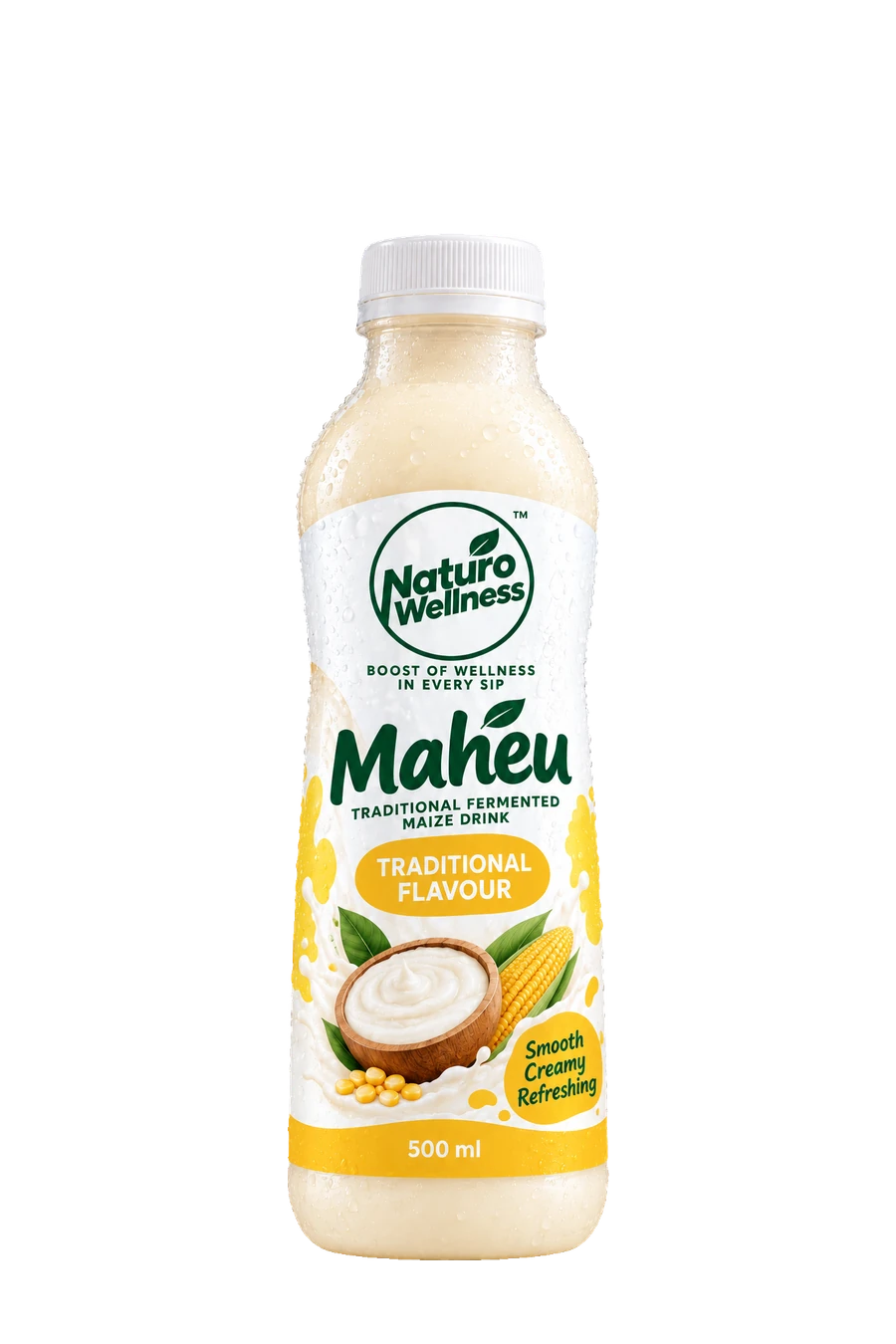 Maheu Traditional bottle with its Naturo Wellness label
