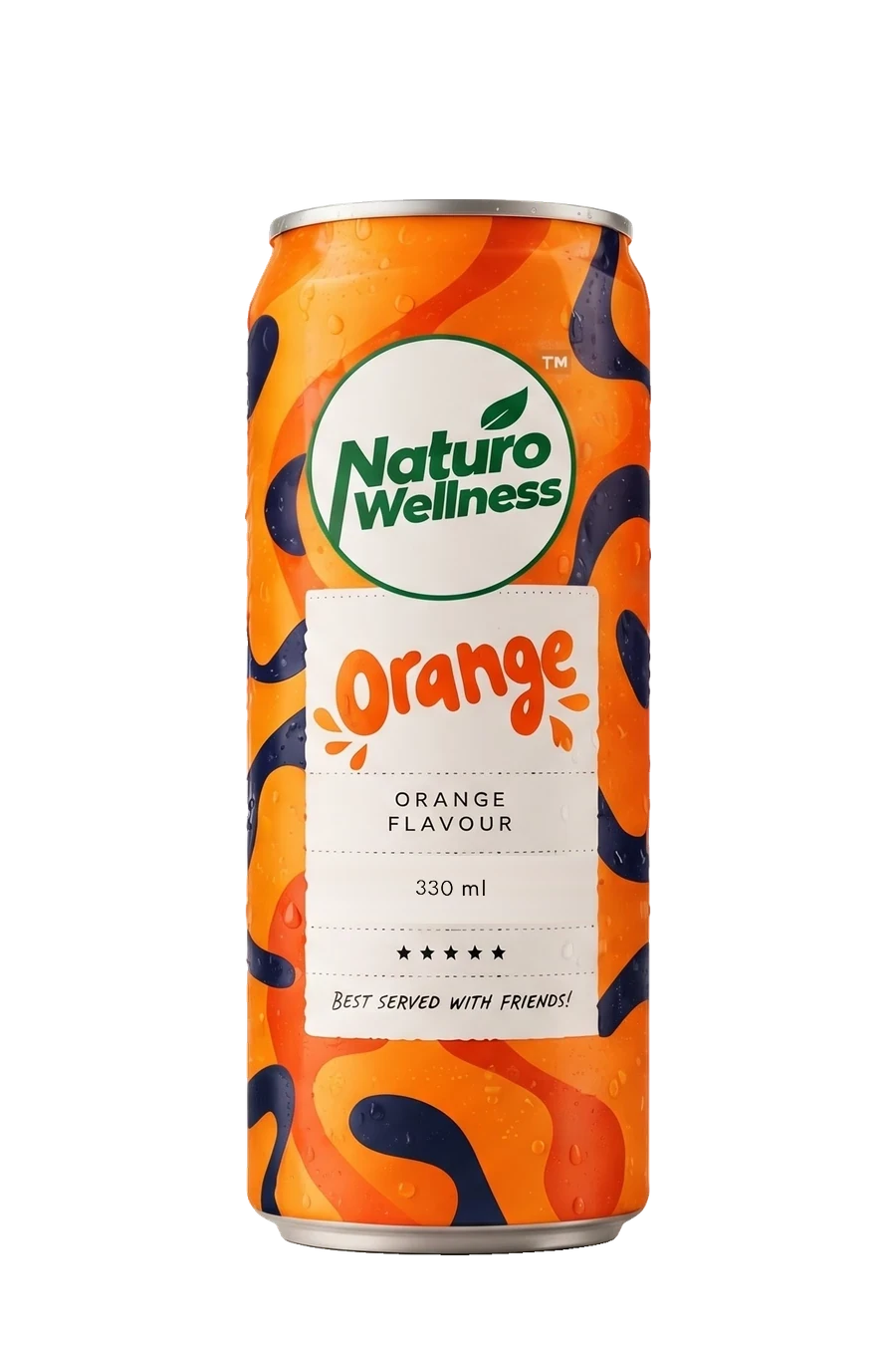 Naturo Orange can with its Naturo Wellness label